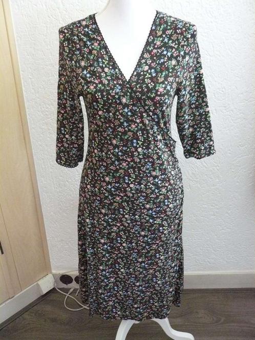 King Louie cross dress maat M., Kleding | Dames, Jurken, Zo goed als nieuw, Maat 38/40 (M), Zwart, Knielengte, Ophalen of Verzenden