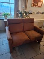 Tweezitsbank - fijne, microleder bank, Ophalen, Gebruikt, Tweepersoons, Rechte bank