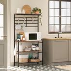 Keukenkast-Baker’s Rack-40D x 162W x 84H, Ophalen, Bruin, Nieuw, 50 tot 100 cm