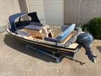 Mooie Compas 470 sloep incl 8 pk vaarklaar, Watersport en Boten, Ophalen, 10 tot 30 pk, 3 tot 6 meter, Buitenboordmotor
