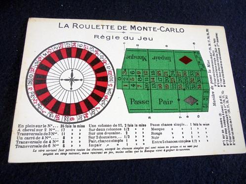 Monaco. La Roulette de Monte-Carlo. Casino., Verzamelen, Ansichtkaarten | Buitenland, Ongelopen, Frankrijk, 1920 tot 1940, Ophalen of Verzenden