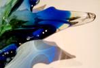 Grote Murano glazen schaal - blauw/groen. Italiaanse kunst, Antiek en Kunst, Antiek | Glas en Kristal, Ophalen of Verzenden