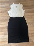 Luxe stijlvolle jurk FREEBIRD super mooi zwart offwhite S, Ophalen of Verzenden, Zo goed als nieuw, Zwart, Knielengte
