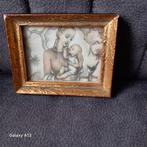 Klein Vintage Lijstje 9.5x7.5cm, Ophalen of Verzenden