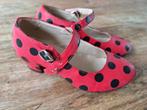Rode flamenco schoentjes met stippen, maat 26, Gebruikt, Meisje, Schoenen, Ophalen of Verzenden