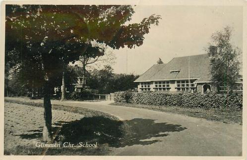 (378-383-031) Glimmen Chr School, Verzamelen, Ansichtkaarten | Nederland, Groningen, Ophalen of Verzenden