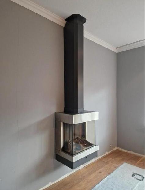 Diablo Next Zwart/Zwart, Huis en Inrichting, Kachels, Gebruikt, Hangend, Gaskachel, Gas, Ophalen