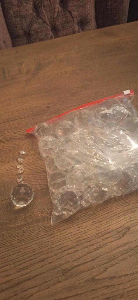 Kroonluchter kristallen, Huis en Inrichting, Lampen | Kroonluchters, Zo goed als nieuw, Glas, Ophalen