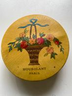 Vintage doosje gezichtspoeder HOUBIGANT PARIS FRANCE, Ophalen of Verzenden, Zo goed als nieuw