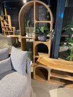 vakkenkasten ROND tropisch hardhout 86cm breed voorraad, Vakkenkasten ROND tropisch hardhout 86cm breed voorraad, Nieuw, 3 of 4 laden