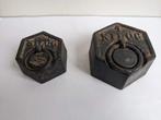Set gietijzeren gewichten 1 kg en ½ kg, Ophalen of Verzenden