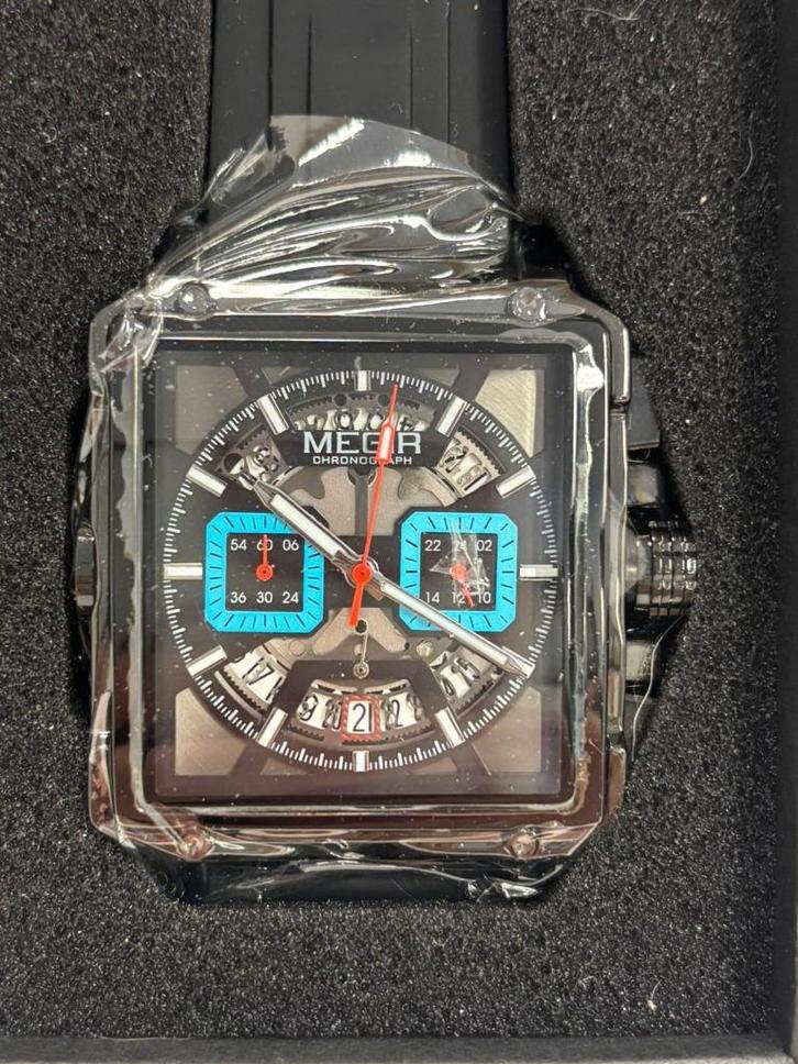 MEGIR Chronograaf Herenhorloge – Originele Doos, Kleding | Heren, Overige Herenkleding, Nieuw, Ophalen of Verzenden