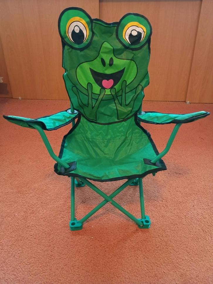 Leuke campingstoel kindermodel Kikker, Caravans en Kamperen, Kampeermeubelen, Zo goed als nieuw, Campingstoel, Ophalen of Verzenden