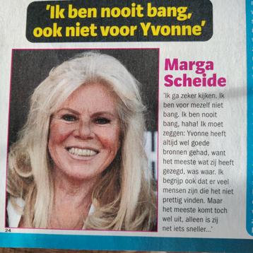 Marga Scheide - Luv - Artikel Knipsel  beschikbaar voor biedingen