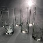 Zes Grolsch bierglazen, fluitjes, Verzenden, Zo goed als nieuw, Bierglas