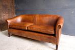 rigineel Engelse leren Design Club bank, Huis en Inrichting, Banken | Bankstellen, Ophalen, Minder dan 75 cm, 150 tot 200 cm, Driepersoons
