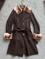 Lamsvacht Lammy jas bontjas konijnen kraag Blauw maat 38, Kleding | Dames, Jassen | Winter, Ophalen of Verzenden, Zo goed als nieuw