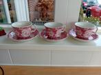 3x Burleigh Kop en Schotel Victorian Chintz, Ophalen of Verzenden
