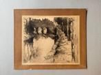 Fraaie ets van Albert Baertsoen (1866-1922), Antiek en Kunst, Kunst | Etsen en Gravures, Ophalen of Verzenden
