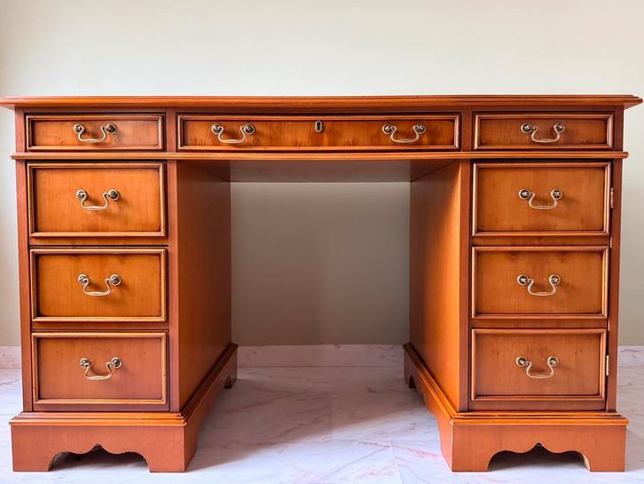 Prachtig Engels bureau mahoniehout IN PERFECTE STAAT, Huis en Inrichting, Bureaus, Zo goed als nieuw, Ophalen