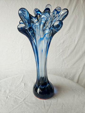 Blauwe murano Glasvaas - Uniek design beschikbaar voor biedingen