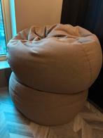 2x bean bags/Zitzakken, Huis en Inrichting, Ophalen, Zo goed als nieuw, Beige, Zitzak