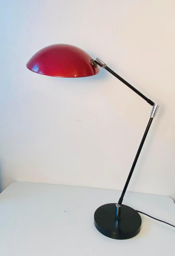 Jaren 80 Queens Galery tafellamp, Huis en Inrichting, Lampen | Tafellampen, Gebruikt, 50 tot 75 cm, Metaal, Ophalen of Verzenden