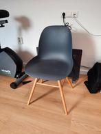 4x Zuiver Albert Kuip stoelen donkergrijs, Huis en Inrichting, Stoelen, Gebruikt, Ophalen, Hout, Eén