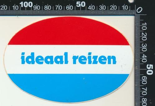 Sticker: Ideaal Reizen, Verzamelen, Stickers, Zo goed als nieuw, Bedrijf of Vereniging, Verzenden