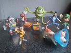 8 verzamelfiguren 6-12 cm (WallE Luigi, Tasmanian Devil etc, Ophalen of Verzenden, Gebruikt