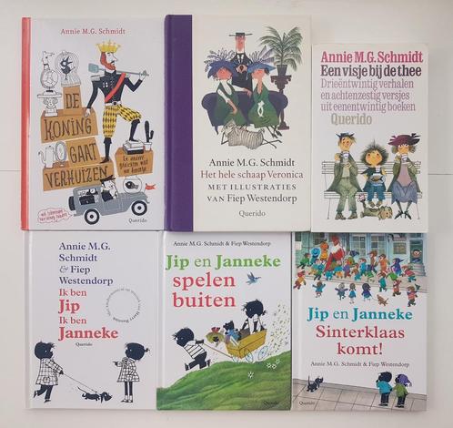 6x Boeken Annie M.G. Schmidt | Jip en Janneke | Visje Thee, Boeken, Kinderboeken | Jeugd | onder 10 jaar, Zo goed als nieuw, Ophalen of Verzenden