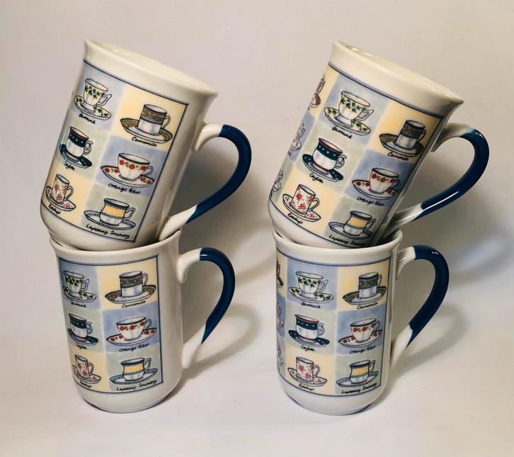 Viet porseleinen koffiekopjesbekers ban Churchill England, Huis en Inrichting, Keuken | Servies, Kop(pen) en/of Schotel(s), Overige stijlen