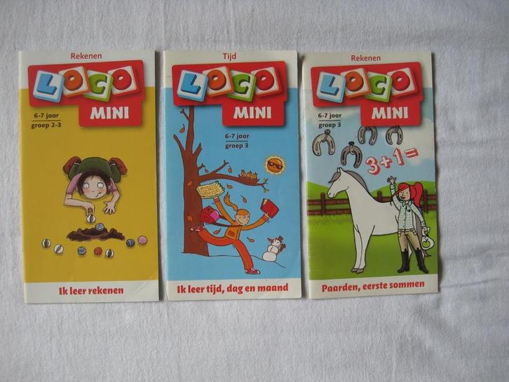 3x Mini Loco boekje 6-7 jaar jaar. groep 3, Kinderen en Baby's, Speelgoed | Educatief en Creatief, Zo goed als nieuw, Puzzelen