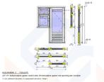 Kozijn deur/ramen veiligheidsglas HR++33.1-15-33.1, Ophalen, Hout, Deurkozijn