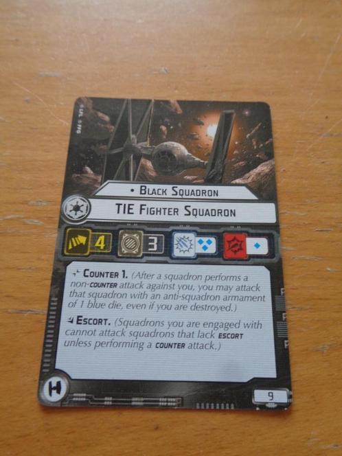 star wars armada kaartje voor black squadron, Hobby en Vrije tijd, Wargaming, Zo goed als nieuw, Overige soorten, Toebehoren, Ophalen of Verzenden