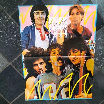 Rolling Stones tourposter - European Tour 1982 beschikbaar voor biedingen