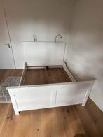 Bed met nachtkastjes, Ophalen, Gebruikt, Wit, Tweepersoons
