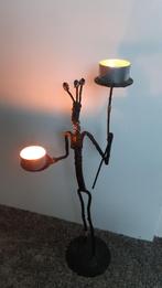 Kandelaar met afrikaans figuur, Antiek en Kunst, Ophalen of Verzenden