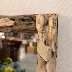 Spiegel – driftwood/ drijfhout - 120 x 80 cm - Bij TTM Wonen, 100 tot 150 cm, Nieuw, Info@ttmwonen.nl, 75 tot 100 cm