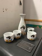 Sake set met Japanse afbeeldingen, Ophalen, Zo goed als nieuw, Overige vormen, Overige materialen