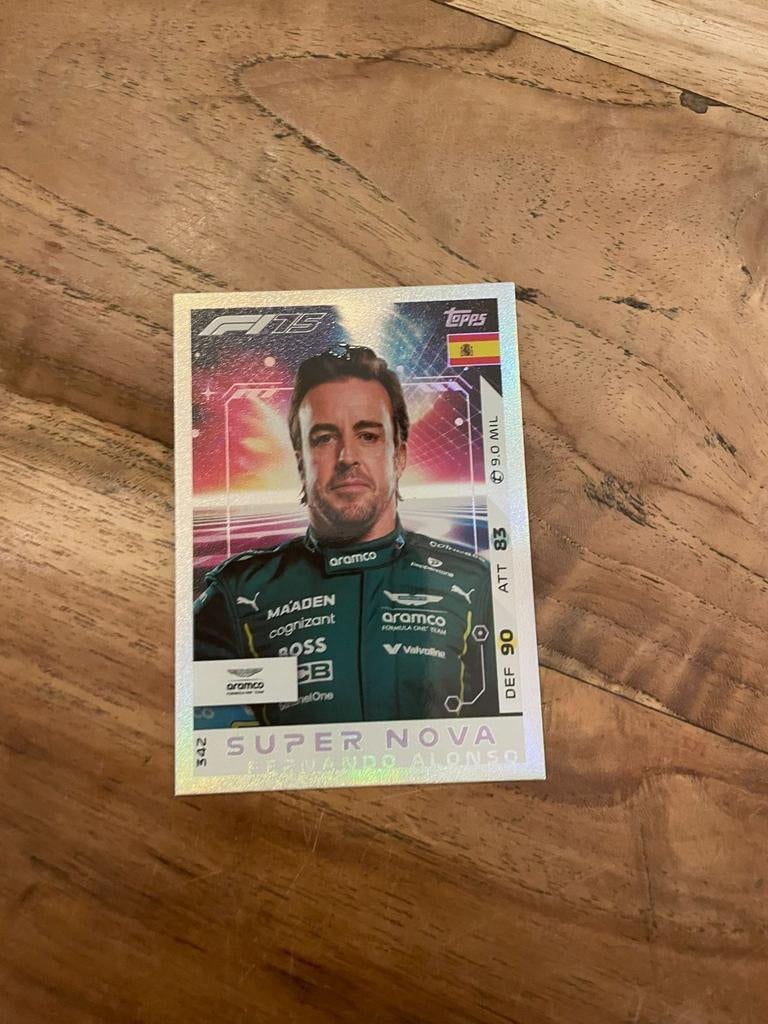 Fernando Alonso F1 Kaart - Topps Super Nova, Ophalen of Verzenden, Nieuw, Formule 1