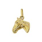 Gouden Paardenhoofd hanger - 14 karaat goud, Nieuw, Ophalen of Verzenden, Goud, Goud