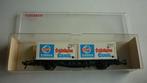 Fleischmann H0 5236 containerwagon van Schöller Eiskrem ovp, Gebruikt, Gelijkstroom, Fleischmann, Wagon