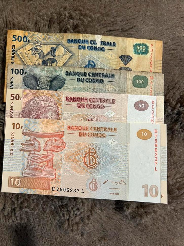 Congo biljletten, Postzegels en Munten, Bankbiljetten | Azië, Setje, Ophalen of Verzenden