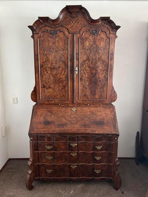 Zeldzaam! Antiek bureau-boekenkast 1735 kabinet /secretaire, Antiek en Kunst, Antiek | Meubels | Kasten, Ophalen