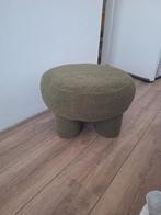 Groene poef / krukje - Diameter 50cm, Ophalen, Zo goed als nieuw, 50 tot 75 cm, 50 tot 75 cm