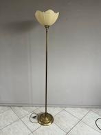 Vintage Vloerlamp Bloem Messing 190cm, Ophalen of Verzenden, Gebruikt, Metaal, 150 tot 200 cm