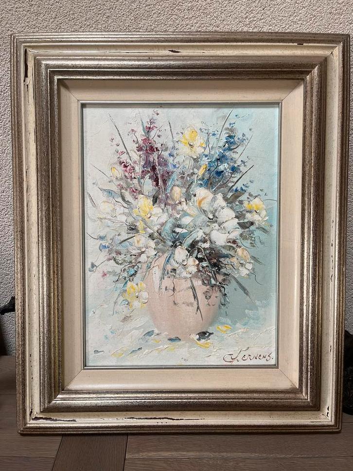 Prachtig schilderij G.J. Ernens, Antiek en Kunst, Kunst | Schilderijen | Klassiek, Ophalen