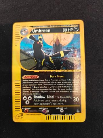 Pokemonkaart Umbreon (AQ H29) beschikbaar voor biedingen