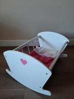 Houten poppenbed, Kinderen en Baby's, Speelgoed | Poppen, Ophalen, Zo goed als nieuw, Babypop